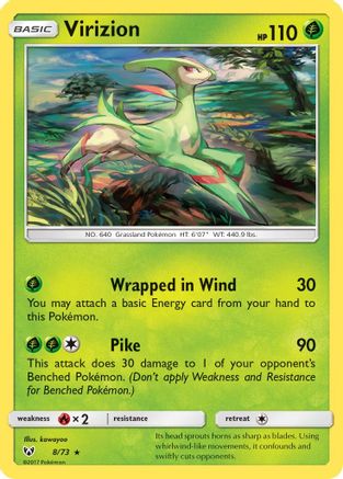 Virizion 8/73 - Reverse Holofoil