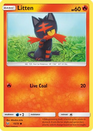 Litten 15/73 - Reverse Holofoil