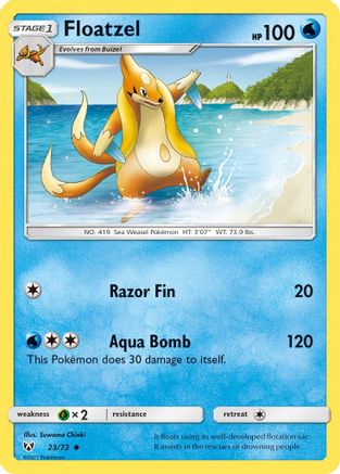 Floatzel 23/73 - Reverse Holofoil