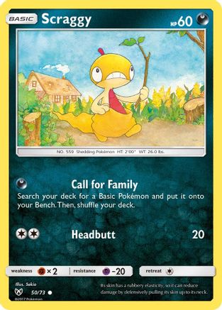 Scraggy 50/73 - Reverse Holofoil