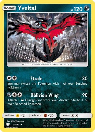 Yveltal 54/73 - Reverse Holofoil