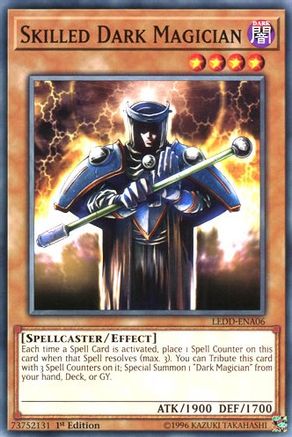 Skilled Dark Magician (LEDD-ENA06) - Legendary Dragon Decks 1st Edition