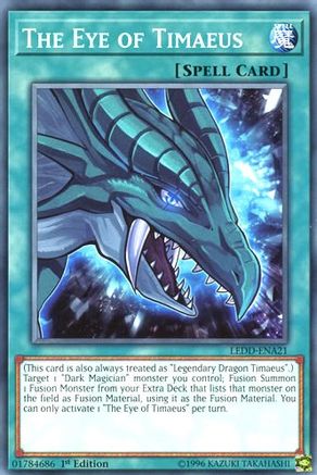 The Eye of Timaeus (LEDD-ENA21) - Legendary Dragon Decks 1st Edition