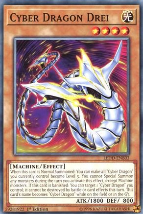 Cyber Dragon Drei (LEDD-ENB03) - Legendary Dragon Decks 1st Edition