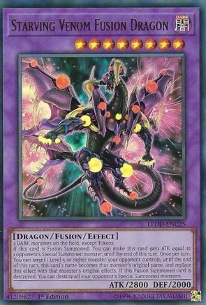 Starving Venom Fusion Dragon (LEDD-ENC25) - Legendary Dragon Decks 1st Edition