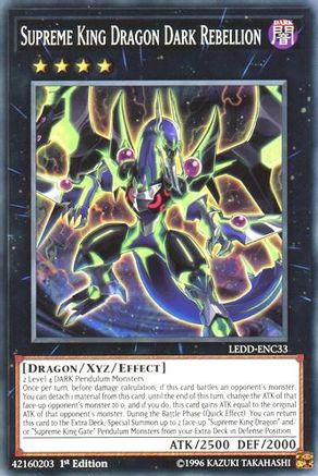 Supreme King Dragon Dark Rebellion (LEDD-ENC33) - Legendary Dragon Decks 1st Edition