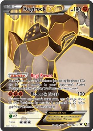 Regirock EX - 43a/124 43a/124 - Holofoil