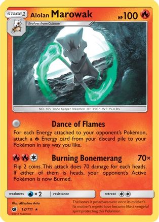 Alolan Marowak 12/111 - Holofoil