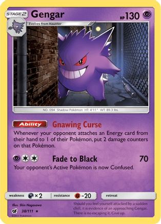 Gengar 38/111 - Holofoil