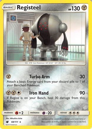 Registeel 68/111 - Reverse Holofoil