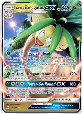 Alolan Exeggutor GX 74/111 - Holofoil