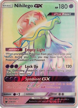 Nihilego GX (Secret) 114/111 - Holofoil