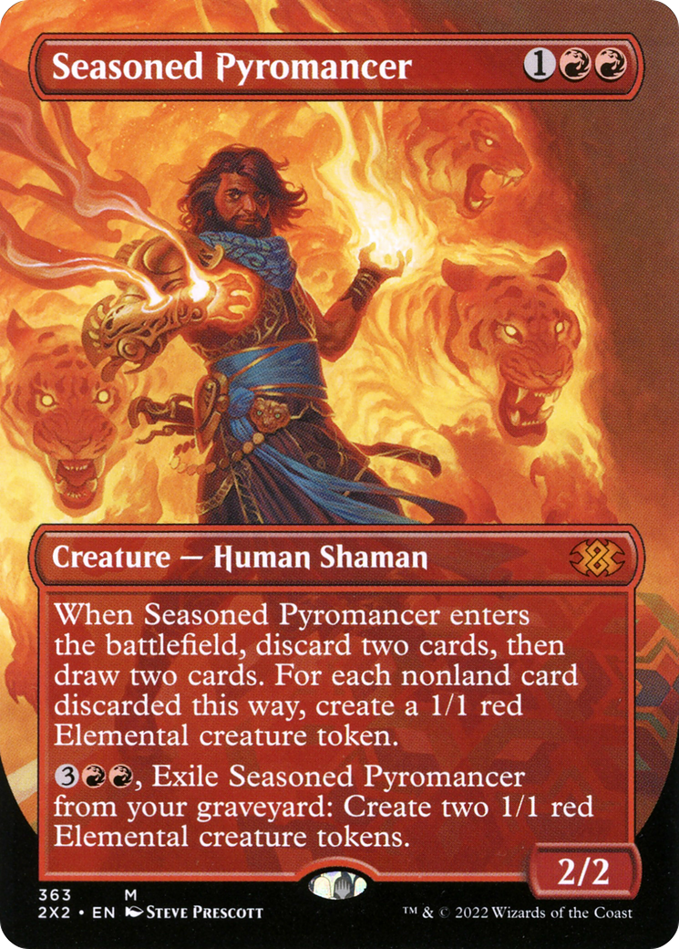 Seasoned Pyromancer (2X2-363) -  (Borderless) Foil