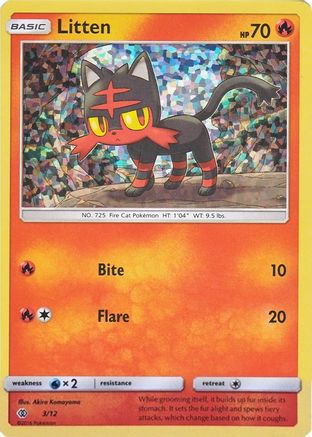 Litten - 3/12 3/12 - Holofoil