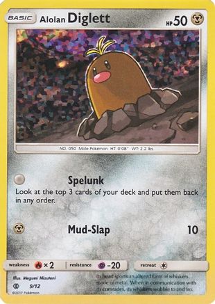 Alolan Diglett - 9/12 9/12 - Holofoil