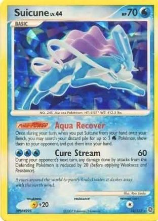 Suicune - 19/132 (Cracked Ice Holo) 19 - Holofoil