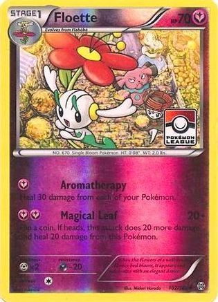 Floette - 102/162 (Pokemon League) 102 - Reverse Holofoil