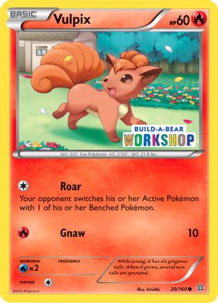 Vulpix - 20/160 (Build-A-Bear Workshop Exclusive) 20 -