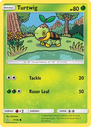 Turtwig (7) 7/156 - Reverse Holofoil