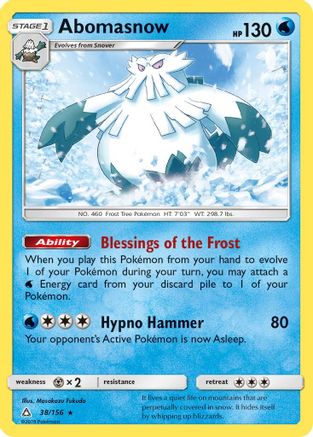 Abomasnow 38/156 - Reverse Holofoil