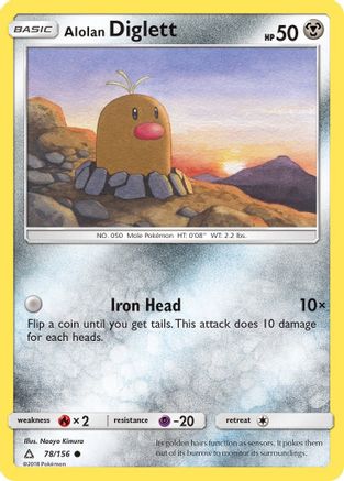 Alolan Diglett 78/156 -