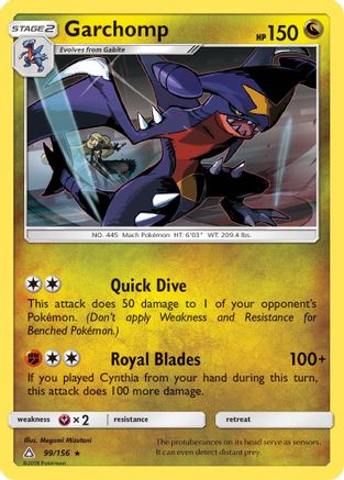 Garchomp 99/156 - Reverse Holofoil