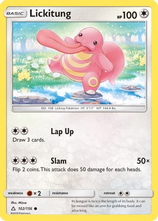 Lickitung 102/156 - Reverse Holofoil