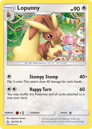 Lopunny 107/156 - Reverse Holofoil