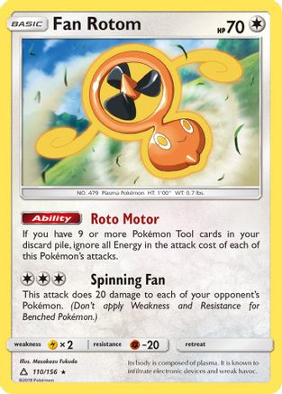 Fan Rotom 110/156 - Reverse Holofoil