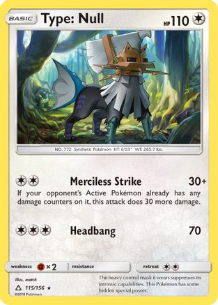 Type: Null 115/156 - Reverse Holofoil