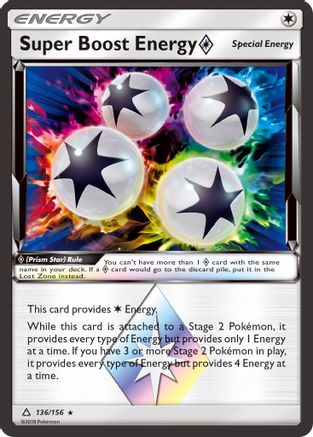 Super Boost Energy Prism Star 136/156 - Holofoil