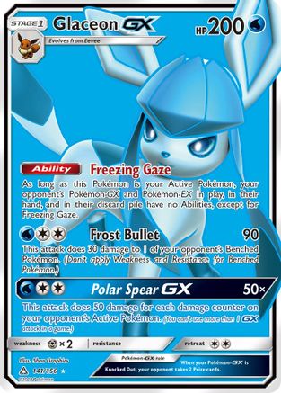 Glaceon GX (Full Art) 141/156 - Holofoil