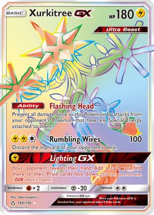 Xurkitree GX (Secret Rare) 160/156 - Holofoil