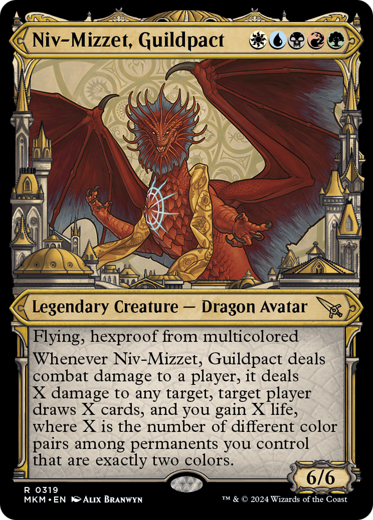 Niv-Mizzet, Guildpact (MKM-319) - : (Showcase) Foil