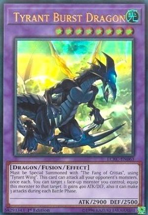 Tyrant Burst Dragon (LCKC-EN063) - Legendary Collection Kaiba 1st Edition