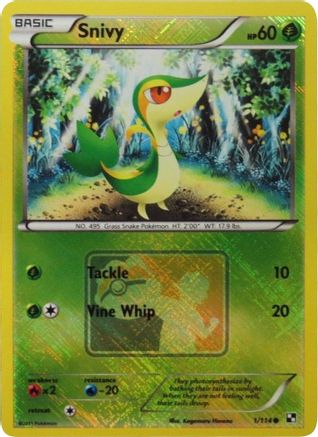 Snivy - 1/114 (League Promo) 1 - Reverse Holofoil