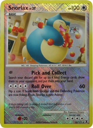 Snorlax - 33/111 (League Promo) 33 - Reverse Holofoil