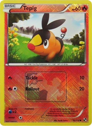 Tepig - 15/114 (League Promo) 15 - Reverse Holofoil