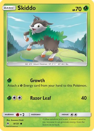 Skiddo 9/131 - Reverse Holofoil