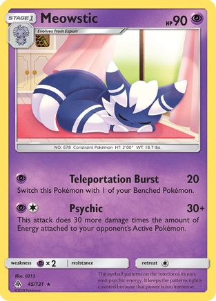 Meowstic 45/131 - Reverse Holofoil