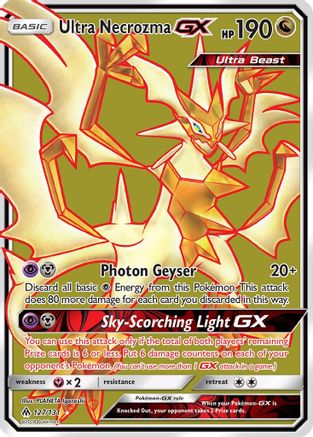 Ultra Necrozma GX (Full Art) 127/131 - Holofoil