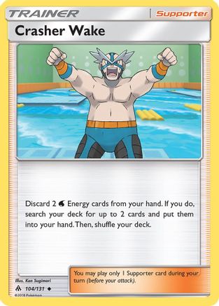 Crasher Wake 104/131 - Reverse Holofoil