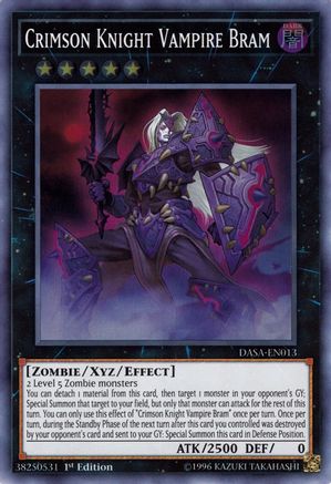 Crimson Knight Vampire Bram (DASA-EN013) - Dark Saviors Unlimited