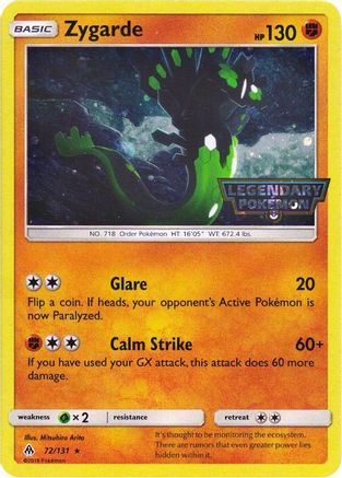 Zygarde - 72/131 (Cosmos Holo) 72 - Holofoil