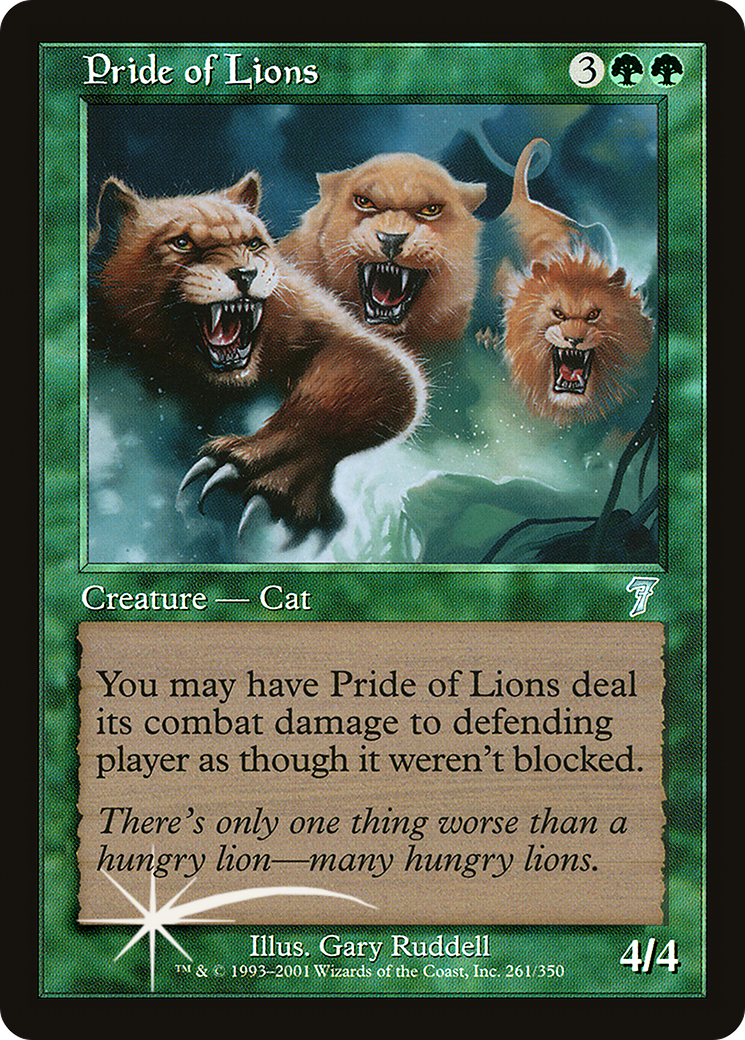 Pride of Lions (7ED-261★) -  Foil