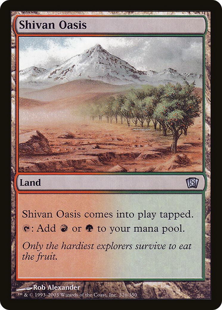 Shivan Oasis (8ED-326★) -  Foil