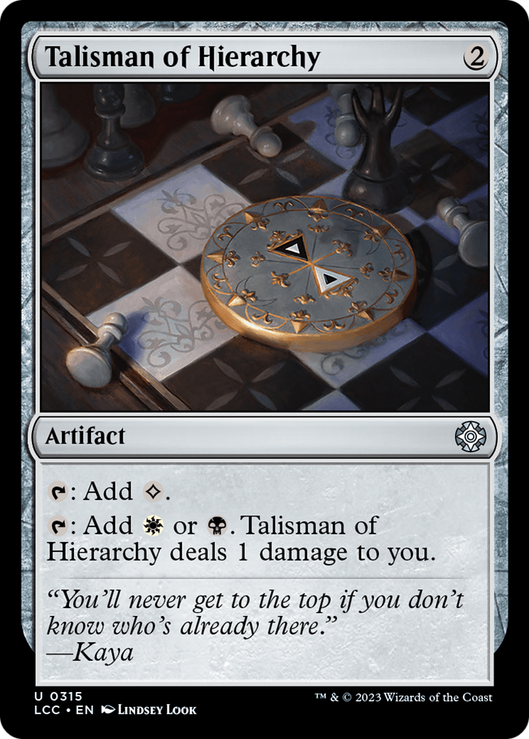 Talisman of Hierarchy (LCC-315) -