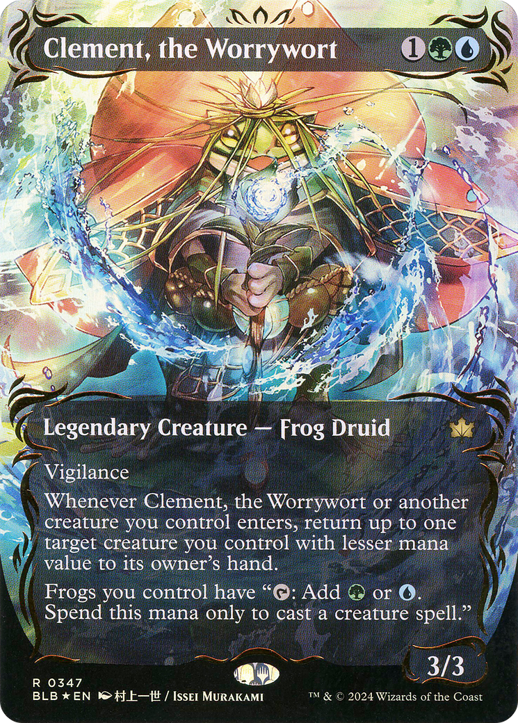 Clement, the Worrywort (BLB-347) - : (Showcase) (Borderless) Foil