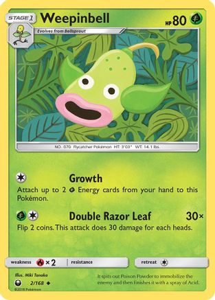 Weepinbell 2/168 - Reverse Holofoil