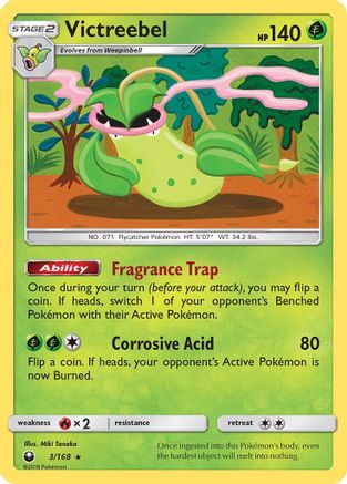 Victreebel 3/168 - Reverse Holofoil